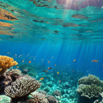**

A vibrant coral reef teeming with colorful fish in Anse Chastanet, St. Lucia. Clear, turquoise water. Sunlight filters through the surface. Focus on the diversity of marine life.

**